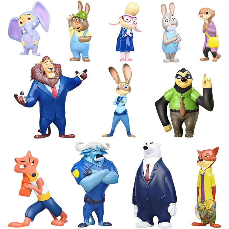 ディジニー シティアドベンチャー 動物 フィギュア 12体セット ミニ アクションフィギュア 子供 大人 兼用 コレクション 玩具 QIOJIRMU キオジルム｜パームスアメリカ