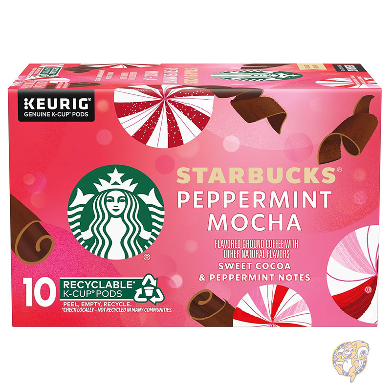 【クーポン配信中】スターバックス STARBUCKS Kカップ ペパーミントモカ フレーバー コーヒー 10個入 キューリグ対応 スタバ 母の日 スタバコーヒー まとめ買い ギフト