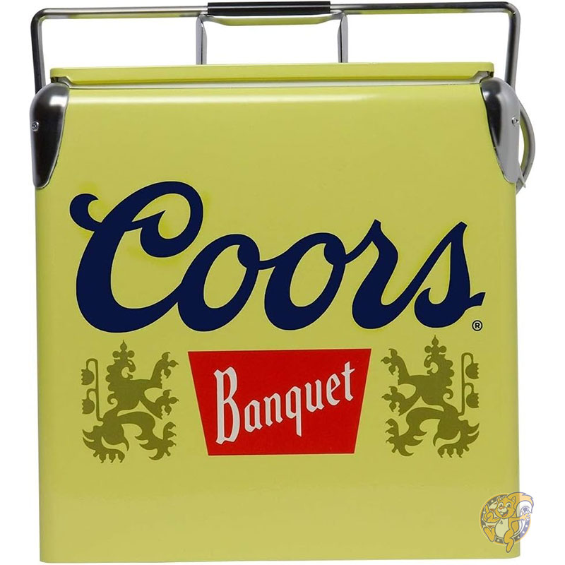 【クーポン配信中】Coors クアーズ × Koolatron クーラトロン レトロ クーラーボックス 13L 約18缶 保冷 アイスチェスト 栓抜き付き ポータブル