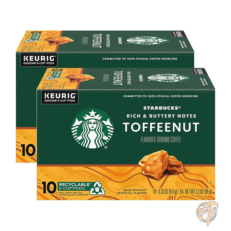 【25日最大4000円クーポン】スターバックス トフィーナッツ フレーバー Kカップ 20個入 Starbucks K-Cup コーヒーポッド キューリグ対応 シグネチャーコレクション スタバ 母の日 スタバコーヒー まとめ買い ギフト|パームスアメリカ