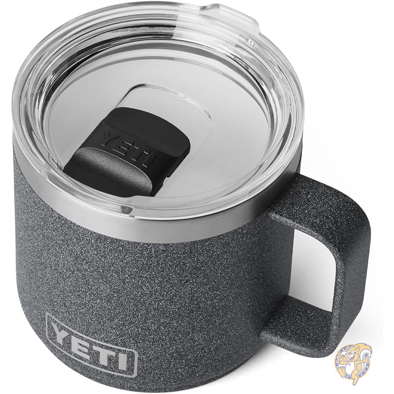 【クーポン配信中】YETI イエティ Rambler ランブラー 14oz 約414ml セラミックライニング スタッカブル マグカップ 真空断熱 ステンレス 蓋付き ブラックストーン