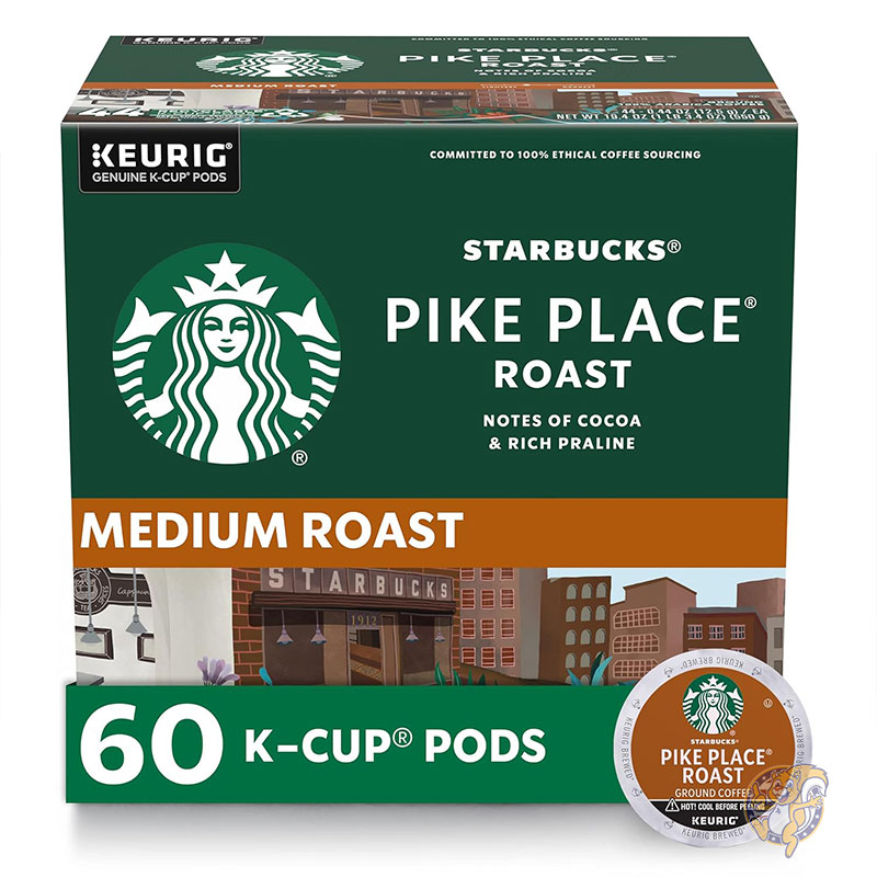 【クーポン配信中】Starbucks スターバックス パイクプレイス ロースト K-Cup 60個入り ミディアムロースト コーヒーポッド ホット アイス対応 キューリグ対応 スタバ 母の日 スタバコーヒー まとめ買い ギフト 11,057円