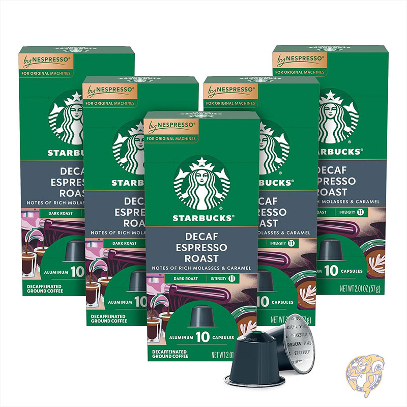 【クーポン配信中】スターバックス バイ ネスプレッソ デカフェ エスプレッソ ロースト 50カプセル Starbucks by Nespresso Original 専用 ダークロースト スタバ 母の日 スタバコーヒー まとめ買い ギフト