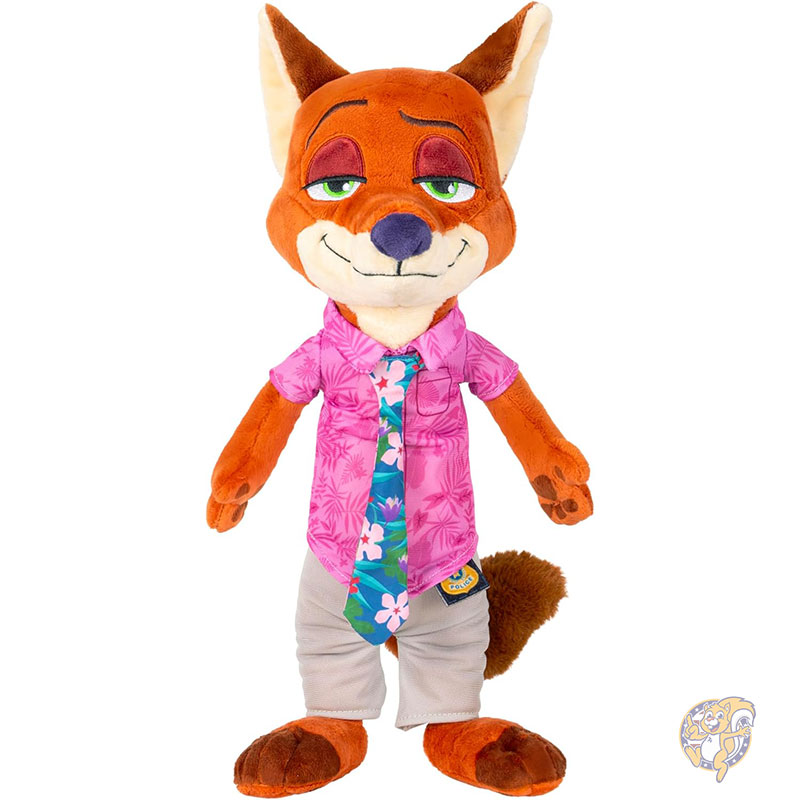 【クーポン配信中】ディズニー Disney ズートピア2 ニック・ワイルド サウンド付き 人形 ぬいぐるみ 約36cm ズートピア Zootopia セリフ入り フィーチャープラッシュ Jazwares ジャズウェアズ ギフト 誕生日 映画|パームスアメリカ