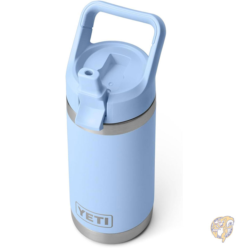 【ポイント2倍!15日】YETI イエティ Rambler Jr. 12oz キッズ ボトル ストローキャップ付き 約355ml ステンレス 水筒 子供用 食洗機対応 Big Sky Blue ビッグスカイブルー