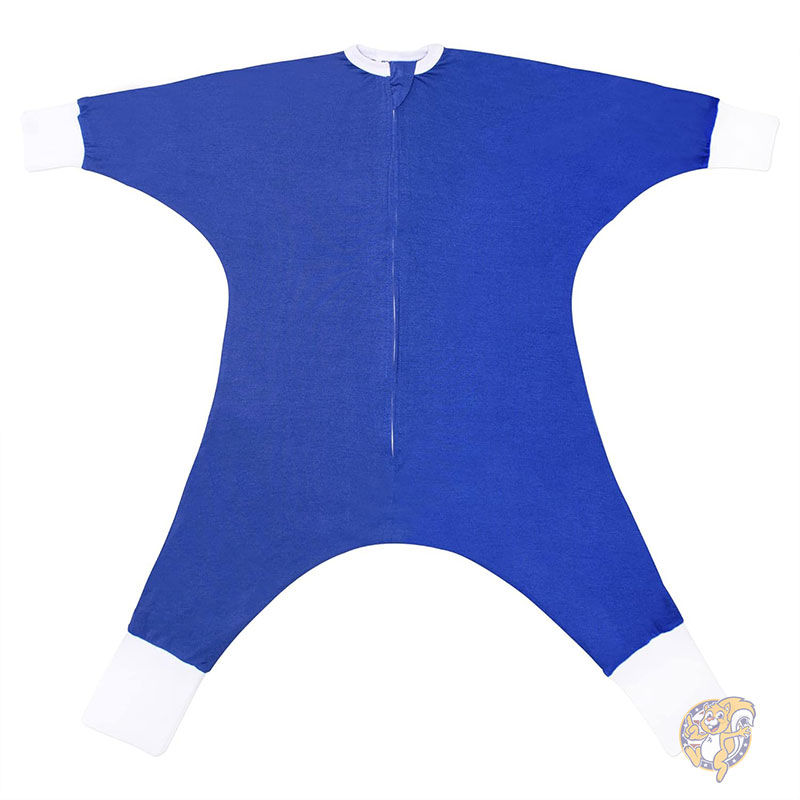 【クーポン配信中】SleepingBaby スリーピングベビー Flying Squirrel フライングスクイレル ベビー パジャマ ロンパース Navy ネイビー 約2～ 2-3T ジッパー付き