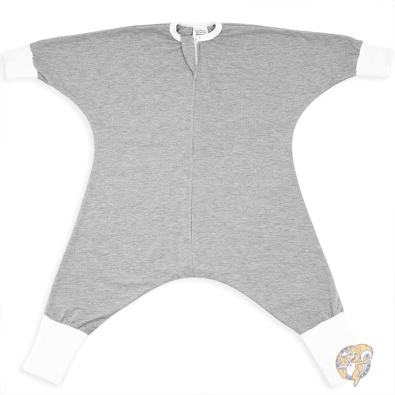 【クーポン配信中】SleepingBaby スリーピングベビー Flying Squirrel フライングスクイレル ベビー パジャマ ロンパース Heather Grey ヘザーグレー 約2～ 2-3T ジッパー付き