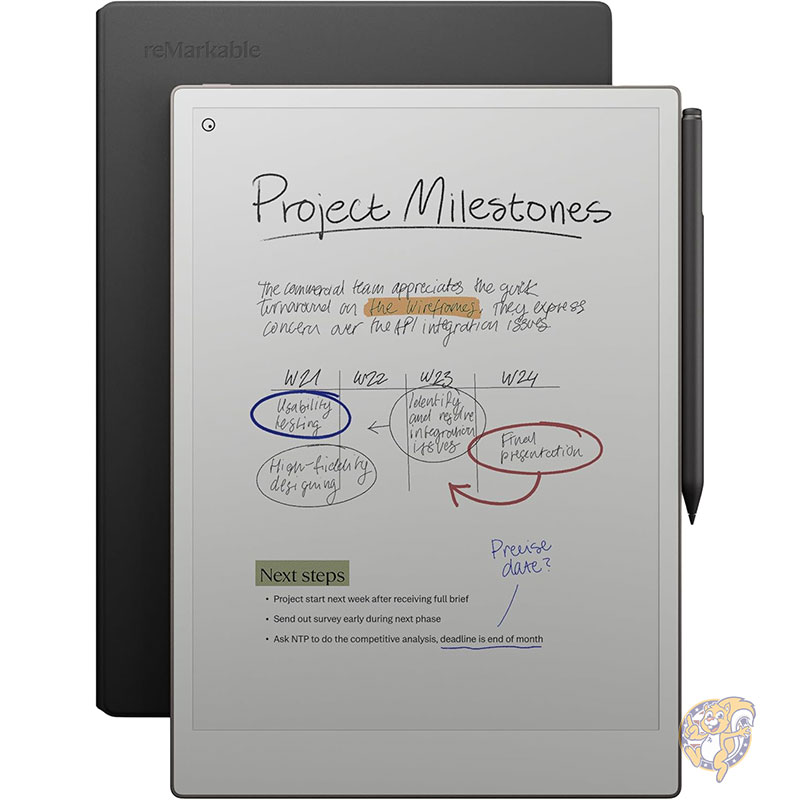 【20日最大4000円クーポン】reMarkable リマーカブル Paper Pro Bundle Premium Leather 11.8インチ（約30cm）カラー電子ペーパー タブレット Marker Plus ペン ブラックレザーBook Folio付 手書きメモ 紙 ペーパー デジタルメモ帳 メモ帳 ペーパータブレット｜パームスアメリカ