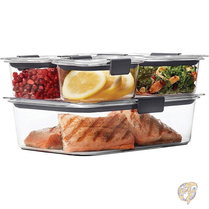 【クーポン配信中】ラバーメイド Rubbermaid Brilliance 保存容器 密閉 耐漏れ BPAフリー クリスタルクリア 電子レンジ対応 スタッキング|パームスアメリカ