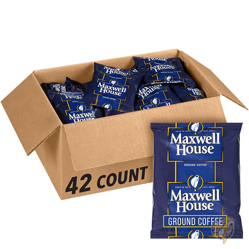 【クーポン配信中】マックスウェルハウス Maxwell House 挽きコーヒー 個包装 約42袋 約63oz(約1.79kg) 中煎り レギュラーコーヒー 業務用 大容量 アメリカコーヒー 珈琲 まとめ買い|パームスアメリカ