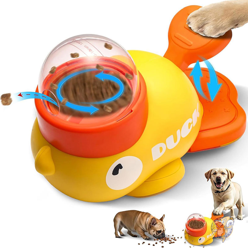 【クーポン配信中】Motiilanco モティランコ 犬用 知育玩具 おやつディスペンサー アヒル型 スローフィーダー 早食い防止 自動給餌 IQトレーニング ストレス解消 小型犬 中型犬対応|パームスアメリカ