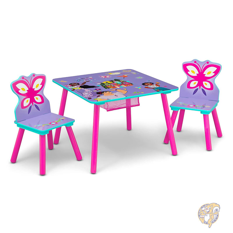 【20日最大4000円クーポン】Delta Children デルタチルドレン ディズニー エンカント キッズ テーブル チェアセット 収納付き 椅子2脚 子供用机 学習机 お絵描き パープル｜パームスアメリカ 16,045円