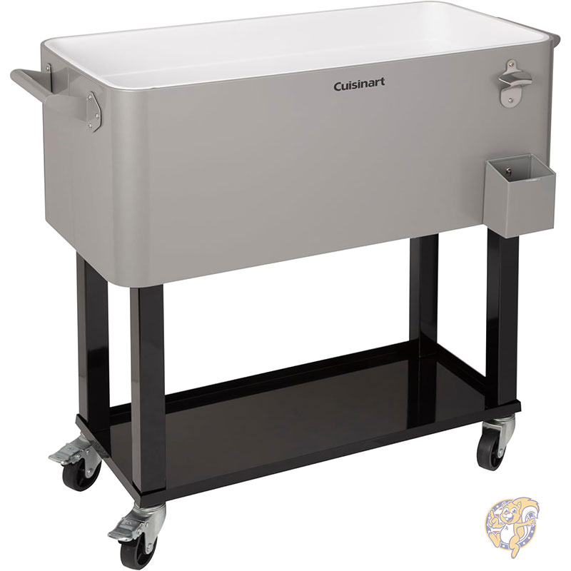 【25日最大4000円クーポン】Cuisinart クイジナート 80QT クーラーカート 約75L 大容量 クーラーカート ドリンクカート 保冷 クーラーボックス 大型 大容量 業務用 イベント パーティー 熱中症対策 猛暑対策 アメリカ輸入｜パームスアメリカ