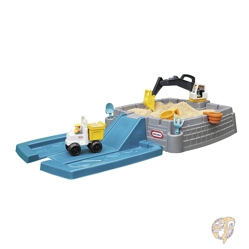 【20日最大4000円クーポン】Little Tikes リトルタイクス Dirt Diggers Excavator Sandbox キッズ用 砂場セット ショベルカー付き ふた付き 砂遊び おもちゃ｜パームスアメリカ