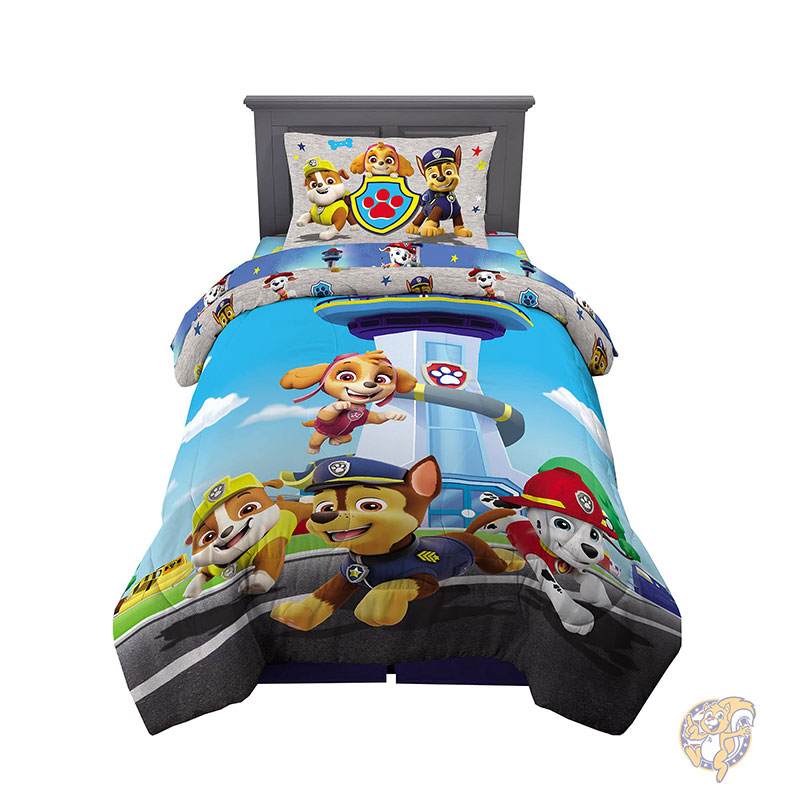 【クーポン配信中】Franco フランコ Paw Patrol パウパトロール 寝具4点セット ツインサイズ 掛け布団 シーツ 枕カバー リバーシブル 子供用 ベッドセット キッズ 寝具セット チェイス マーシャル スカイ ラブル|パームスアメリカ