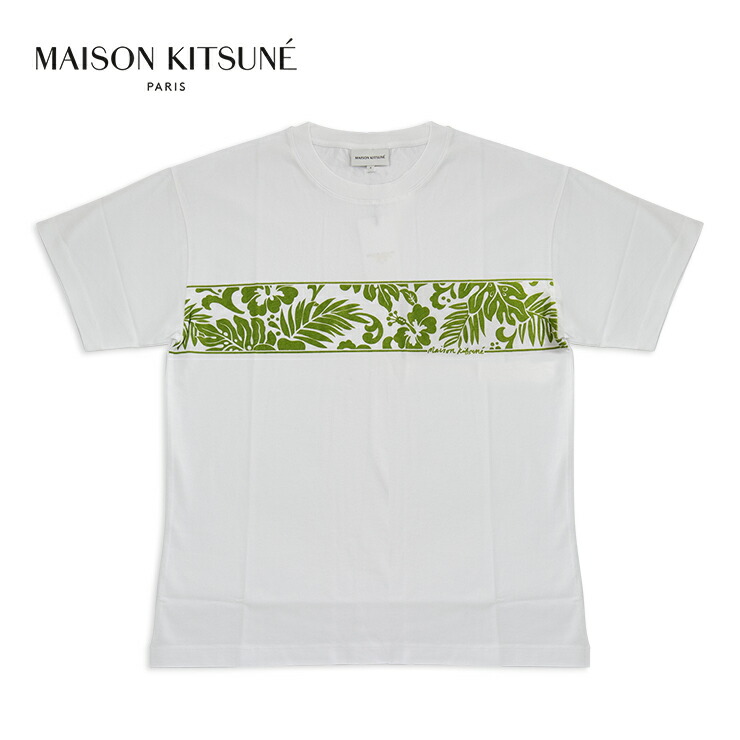 MAISON KITSUNE*最上級の逸品*フローティングフラワーTシャツ MAISON KITSUNE メゾンキツネ 半袖 Tシャツ MM00128KJ0118