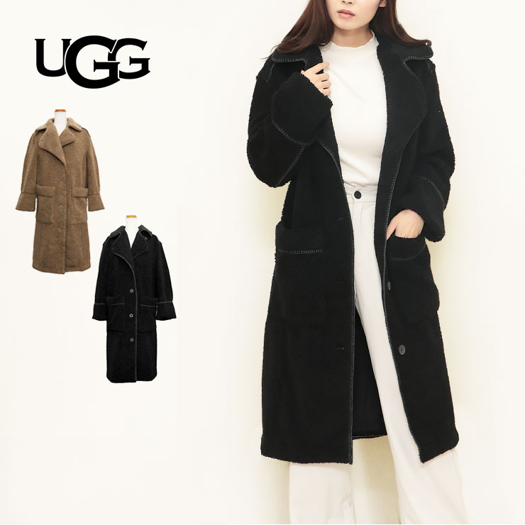 ブラックシープスキンムートンコート UGG(アグ) Shepp skin MOUTONコート シープスキンムートンコート