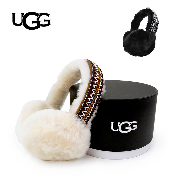 楽天市場】アグ CALF HAIR PRINTED EARMUFF 耳あて UGG レディース