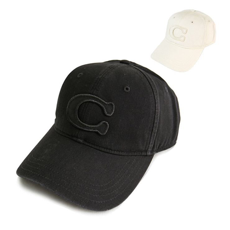 COACH コーチ職 野球旗がしら SCULPTED C BASEBALL HAT CCN89 レディース 綿織物 ロゴタイプ継ぎ切れ 鳥打ち帽 BLK 旗がしら 鳥打ち帽 レディース旗がしら 亭主もち 愛くるしい 今めかしい ブランド名 ロゴタイプ