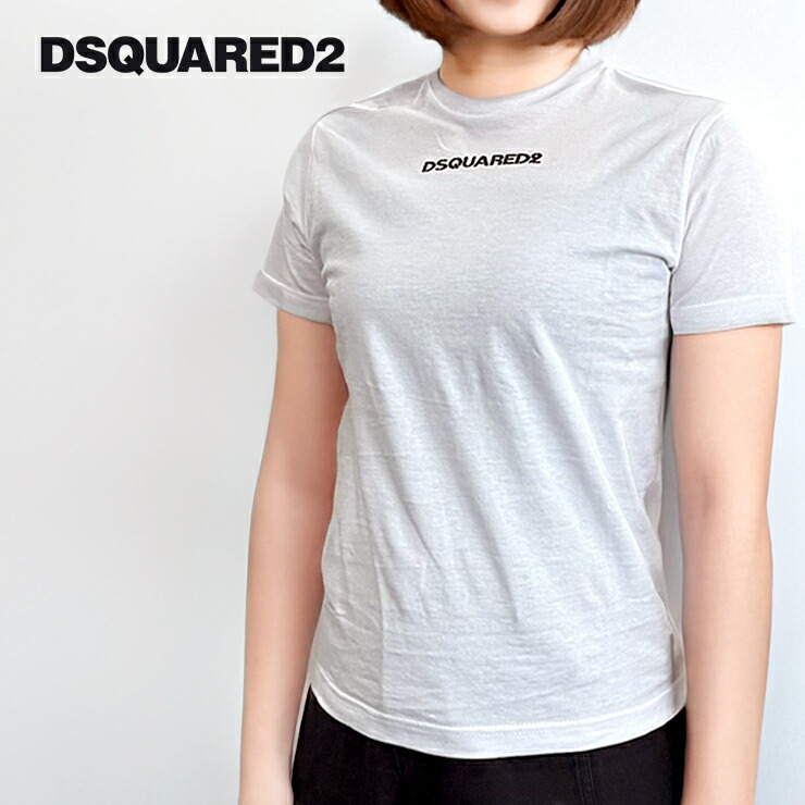 DSQUARED2 ディースクエアード DQ2478 ミニロゴタイププルオーバー プルオーバー レディース お上さん トップス 半袖プルオーバー 今めかしい ブランド名 愛くるしげ 成年者 かっこいい 春 夏 心地よい 綿100％ 綿織物プルオーバー ブランド名ロゴタイプ 半袖 レディースプルオーバー 半袖プルオーバー 白いこと 白T