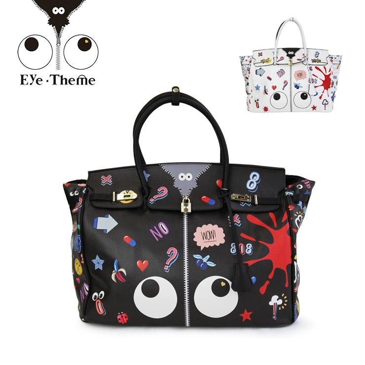 EYE THEME アイテーマ ベルト付き トートバッグ ET2221 レディース バッグ トートバッグ プリント ミニ ショルダー ポーチ付き バッグ かわいい おしゃれ 大人 カラフル 個性的 総柄 ハンドバッグ 小さい 小さめ 小ぶり ショルダーバッグ 女性｜Palms（パームス）