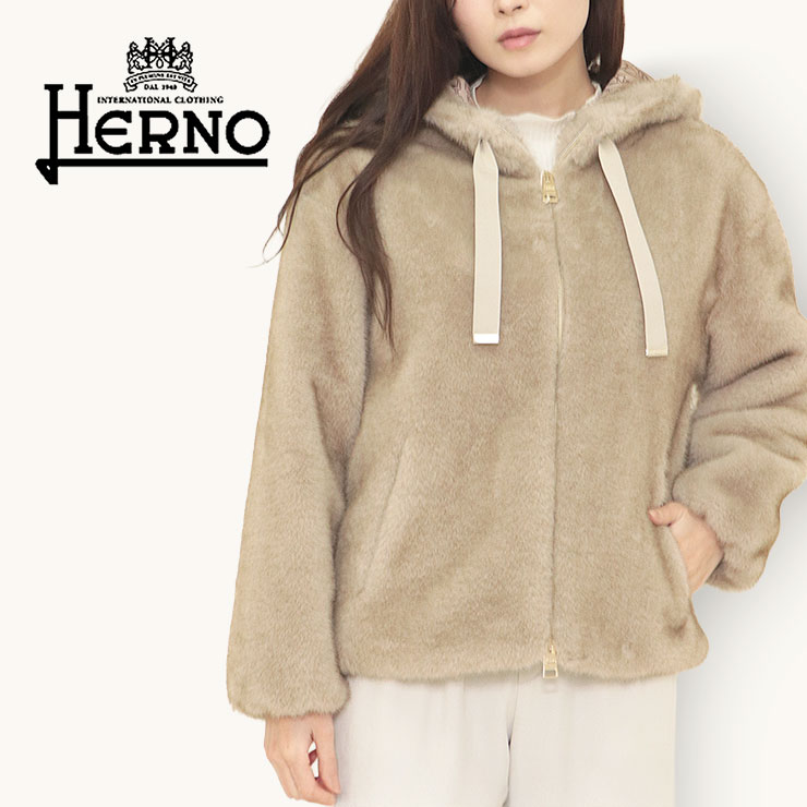 楽天市場】ヘルノ ダウン ウール 切り替え レディース HERNO コート