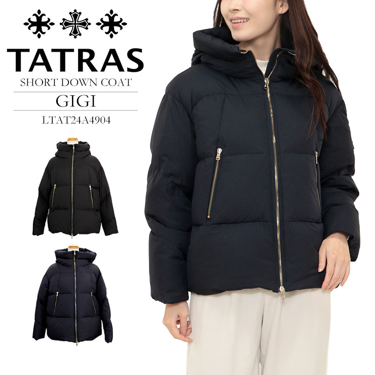 TATRAS タトラス レディース 落ち込む上衣 LTAT24A4904 GIGI ジジ 落ち込む上衣 LJXA0013013588 落ち込む 上衣 厚地の外套 ボンネット 黒いこと 米国海軍 ブランド名 今めかしい あたたかい あったか アウター レディース お上さん タトラスダウン 秋 冬 秋冬