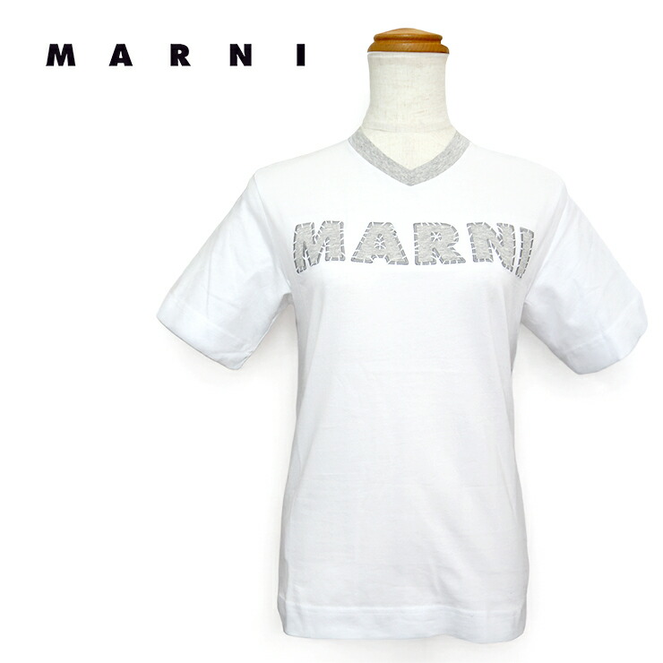 MARNI マルニ MARNI M01412 ロゴタイプ紋章プルオーバー ロゴタイププルオーバー プルオーバー レディース お上さん キッズ お坊っちゃん トップス プルオーバー 今めかしい ブランド名 愛くるしげ 成年者 かっこいい 春 夏 心地よい 綿100％ 綿織物プルオーバー 半袖 レディースプルオーバー 半袖プルオーバー 白T ブランド名プルオーバー