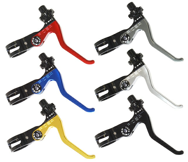 RIDEAブレーキレバー ブルー  propalm ハンドルグリップ付 最終価格 在庫 処分 セール車・バイク・自転車 - RIDEAブレーキレバー