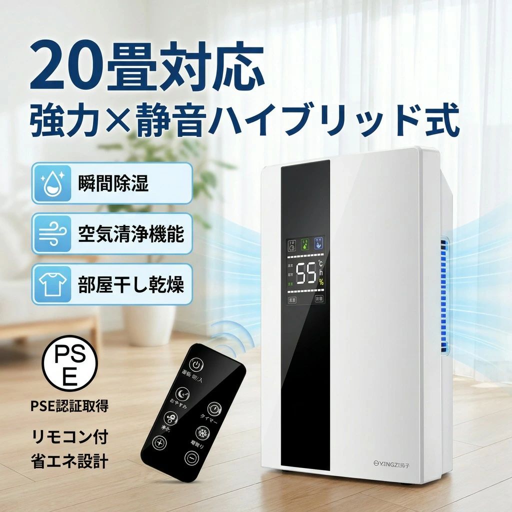 【コンパクト静音】ハイブリッド式 除湿機 衣類乾燥機 家庭用 小型 強力除湿 自動停止 省エネ 湿気対策 部屋干し 室内干し 梅雨対策 結露対策 日本語説明書 ポイント消化 プレゼント ギフト 人気 おすすめ 新生活 母の日 父の日 誕生日｜パルコショップ