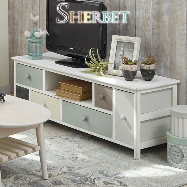 【ポイント10倍★25日20:00~23:59】グレイッシュカラーテレビ台幅113cm【sherbet】シャーベット【完成品】TV台 テレビボード 北欧家具 AVラック 北欧風 AV収納 木製 リビングボード TVボード AVボード おしゃれ)|パナスタイル