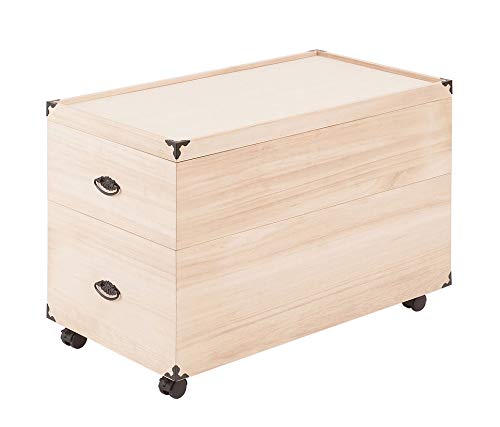 総桐押入れ収納ケース 2段 高さ54.5cm｜PANCHASEMART