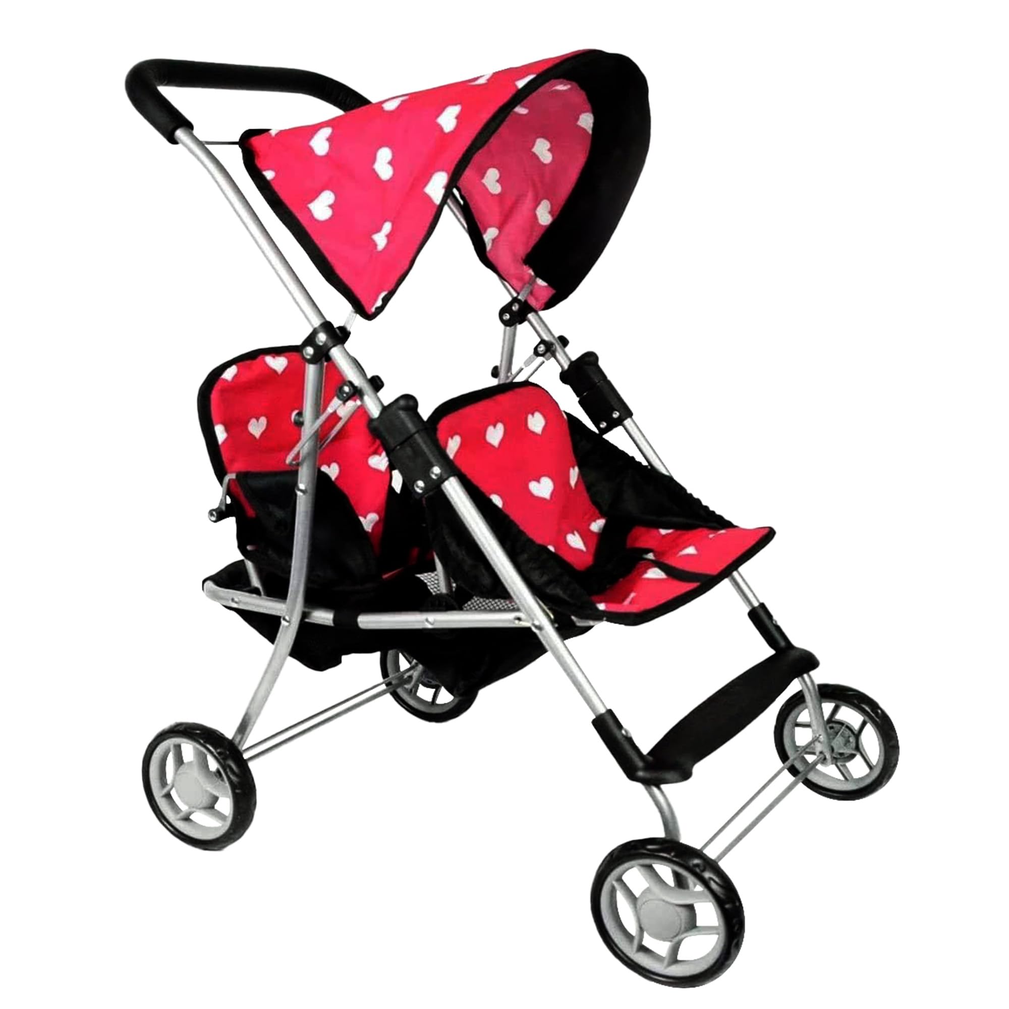 My First Doll Twin Stroller Cutest Heart Design Doll Twins Stroller Great Toy｜PANCHASEMART 11,618円