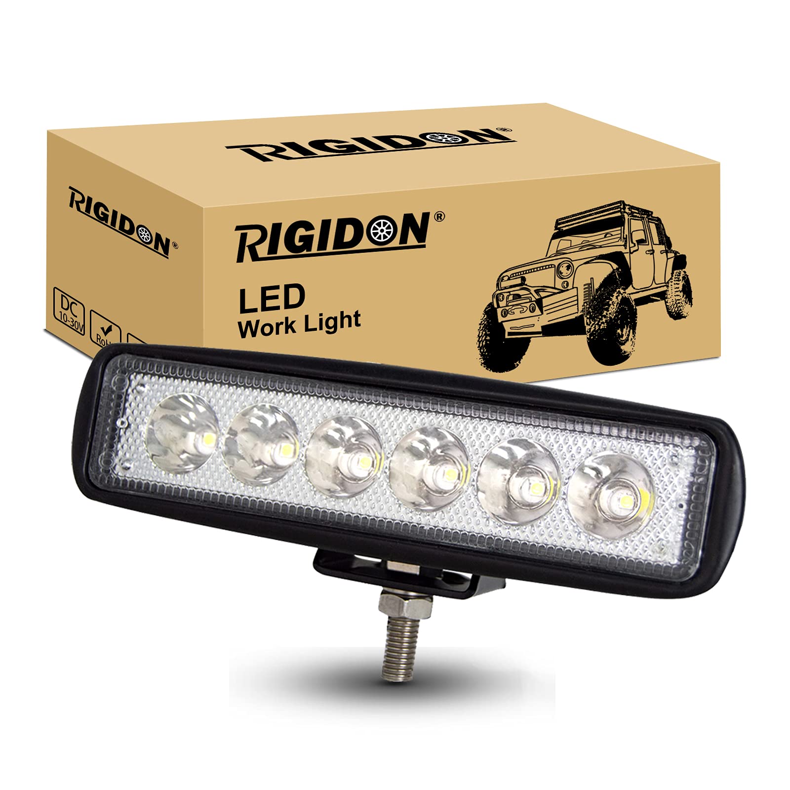 18W LED 作業灯 ワークライト 防水 狭角30度タイプ 車外灯 農業機械 除雪車 ホワイト 6000K-6500K 12V-24V対応|PANCHASEMART