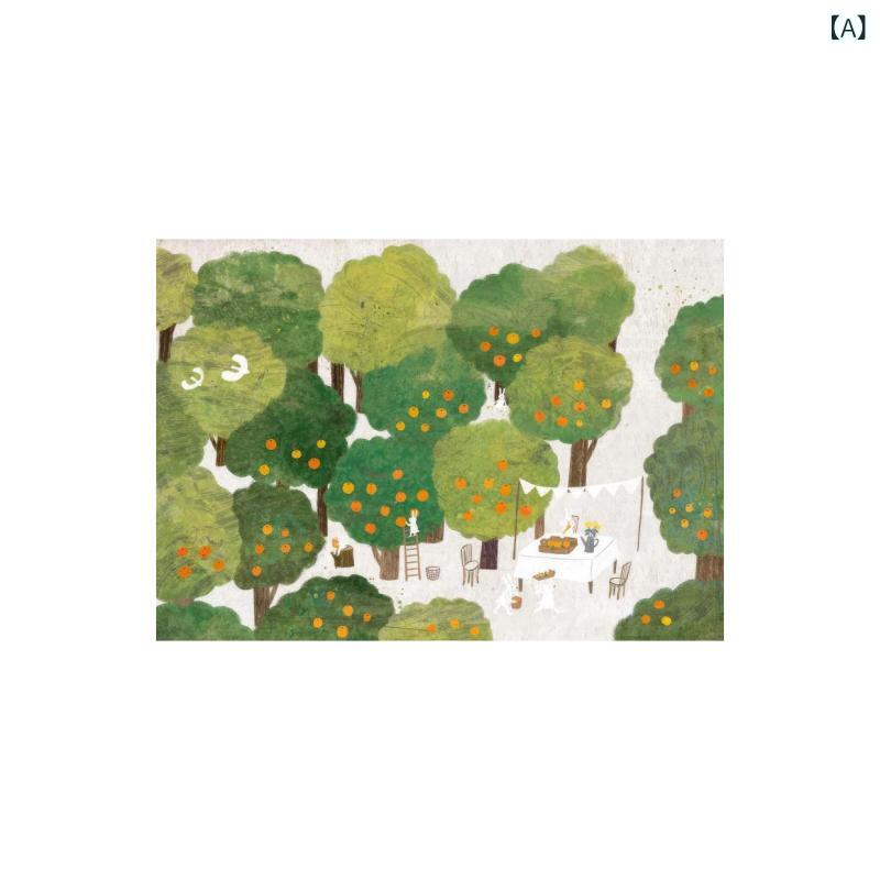 アートパネル ポスター 絵画 オレンジ 植物 ナチュラル リビング寝室子供部屋玄関壁掛け卓上横型インテリアシンプルベーシックカジュアル模様替え一人暮らし飾り装飾雑貨小物