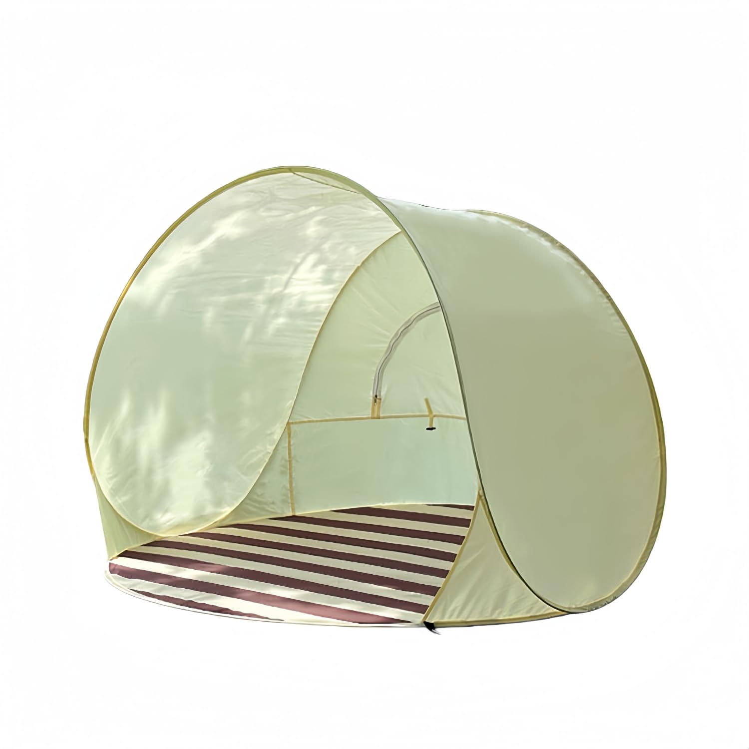 ワンタッチ折りたたみテント ワンタッチ開閉 組み立て不要 軽量携帯 ポータブル 速開き ビーチテント アウトドア キャンプ用 防水 3-4人対応 ゆったり大空間 日除け 折りたたみ式｜PANCHASEMART