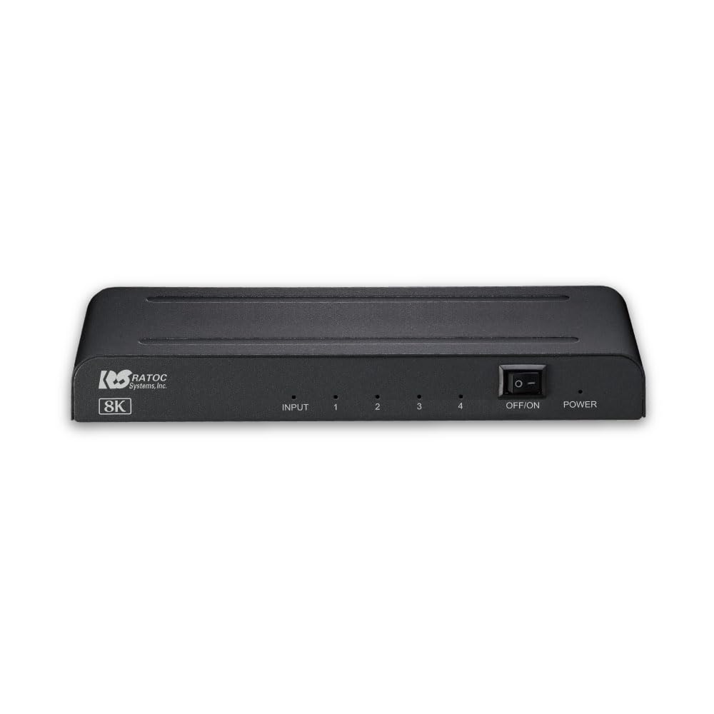 8K対応 1入力4出力 HDMI分配器 8K60Hz 4K120Hz HDR10 HDCP 2.3 Dolby Atmos|PANCHASEMART