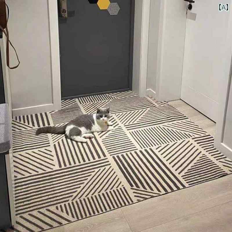 玄関マット 泥落とし 滑り止め フリーカット 長方形 無地 シンプルベーシック定番スタンダードナチュラルカジュアル収納便利省スペース