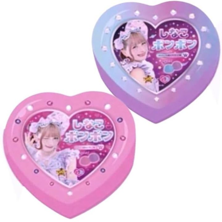 楽天市場】しなこボンボン マンゴー味＆いちご味 （ハート缶 48g 6個入