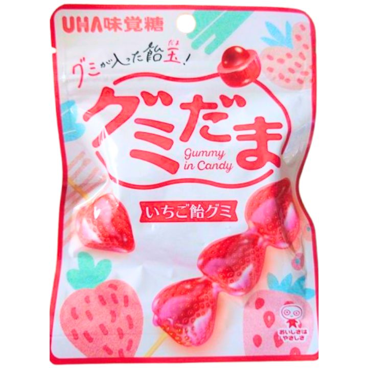 UHA味覚糖　グミだま　いちご飴グミ　9袋 楽天市場】グミだま いちご飴グミ UHA味覚糖 シャインマスカット