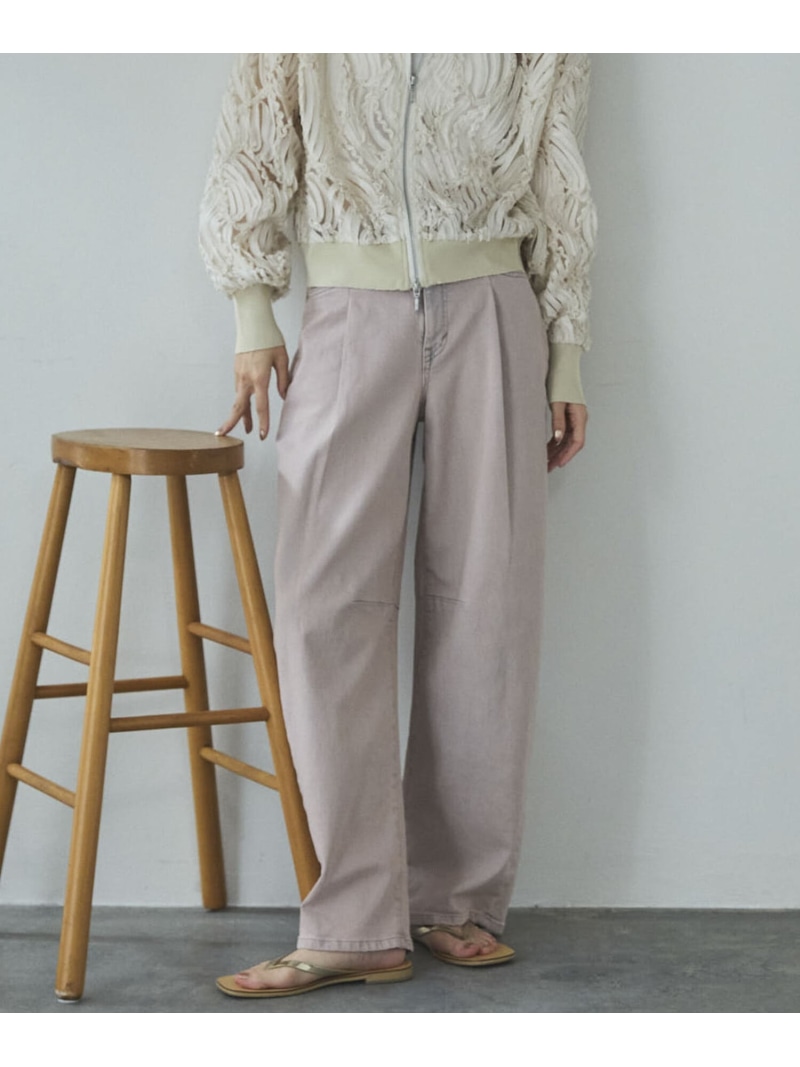 HANA TUCK CURVE TAPERED DOUX ARCHIVES ドゥアルシーヴ パンツ その他のパンツ ピンク ブルー【送料無料】[ Fashion]