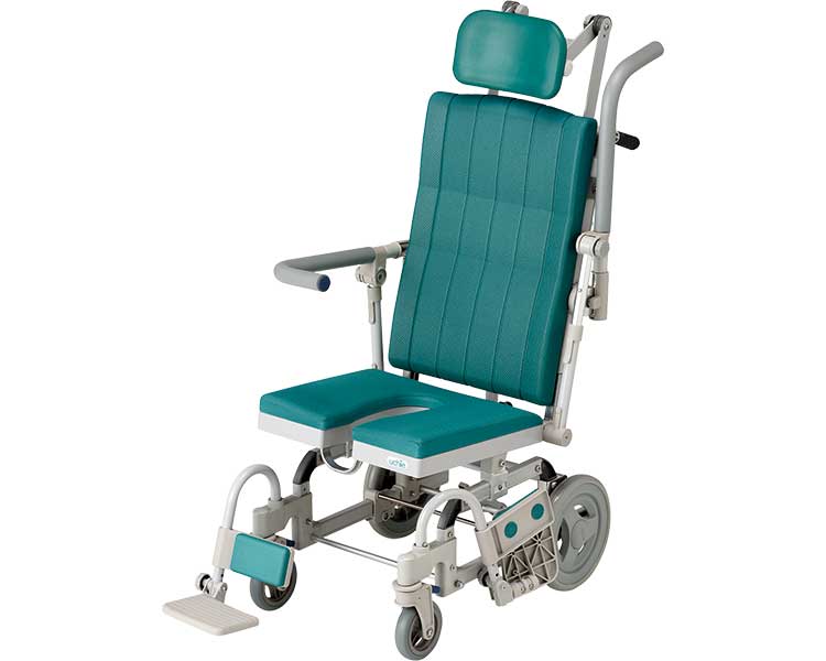 シャワーキャリー 入浴 車椅子 はいらーくチルト U型シート HR032 ウチヱ｜介護用品 高齢者 お年寄り 老人 病院 老人ホーム デイサービス 福祉施設 介護施設 入所 入院 風呂場