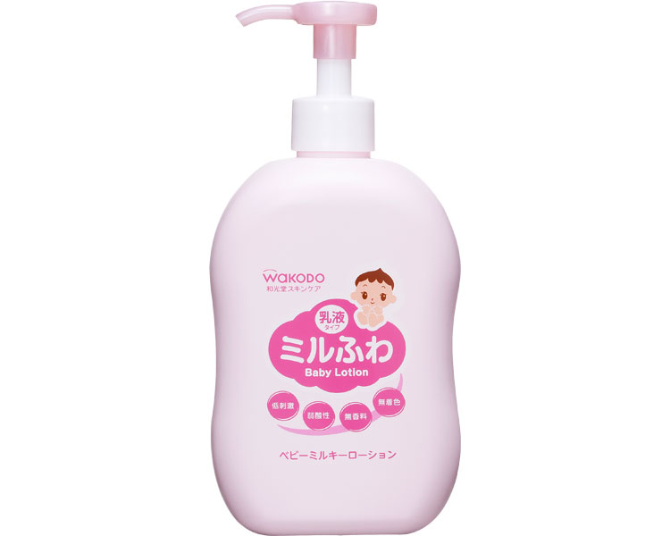和光堂 ミルふわ ベビーミルキーローション 300mL ポンプタイプ 24個セット アサヒグループ食品 │ WAKODO ベビー用品 ミルキー ローション 乳液タイプ べたつきにくい 保湿 乾燥 赤ちゃん 高齢者 お年寄り 老人 シニア こども キッズ｜介護ＢＯＸ　パンドラ