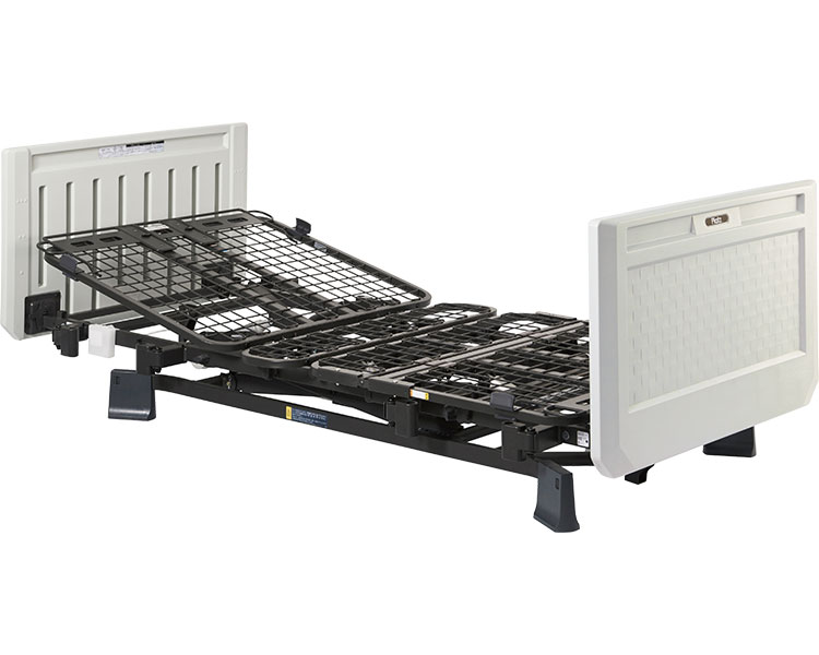 電動ベッド リクライニングベッド 介護 ミオレットIIIネクスト 3M樹脂製ボード P113-34CC チェック 83cm幅 プラッツ | 介護ベッド 高齢者 お年寄り 老人 シニア 電動 ベッド 寝具 背上げ 在宅介護
