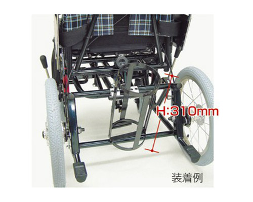 酸素ボンベ架台 内径132mm ティルティング＆リクライニング車椅子KPFシリーズ用 新車取付（車椅子と同時購入に限ります） カワムラサイクル｜ 車椅子 オプション パーツ 部品 酸素ボンベ台 車いす くるまいす 介護用品 高齢者 お年寄り 老人 病院 施設 デイ｜介護ＢＯＸ　パンドラ