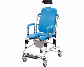 シャワーキャリー リクライニングシャワーキャリー ブルー 5153-20 アビリティーズ・ケアネット │ 入浴用車いす 車椅子 車イス リクライニングシャワー浴 コモードチェア シニア 高齢者 介護用品 お年寄り 老人 在宅介護 病院 老人ホーム デイサービス｜介護ＢＯＸ　パンドラ