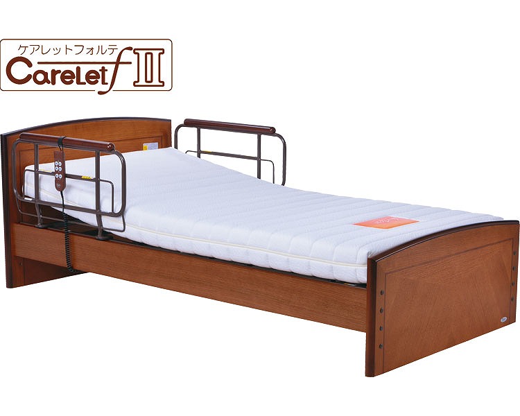 プラッツ ケアレットフォルテ 1+1モーターベッド フラットタイプ/P201-5KBA-PM03 ポケットコイルマットレス プラッツ │ 介護用品 電動ベット 電動リクライニング 電動ベッド 電動リクライニングベッド 人気の介護ベット 1モーター フラットタイプ サイドレール