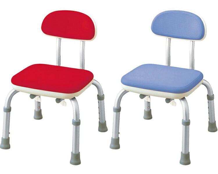 安寿 シャワーベンチ Mini-S（背付）536-202 536-203｜介護用品 シャワーチェア シャワーイス 風呂椅子 入浴用いす お風呂いす 入浴用品 浴室 椅子 イス 背つき ソフト座面 コンパクト 福祉用具 高齢者 お年寄り 老人 バスグッズ 防カビ加工 完成品 アロン化成