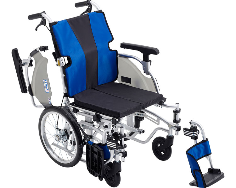 車椅子 アルミ介助式車椅子（モジュールタイプ） MYU5-16 ミキ｜車いす 自走型 車イス 福祉用具 高齢者 介護用品 車椅子 介助式 モジュール MYU5-16 ミューファイブ ノーパンクタイヤ仕様 座面高調節可能 折りたたみ 耐荷重100kg お年寄り 老人 歩行補助｜介護ＢＯＸ　パンドラ