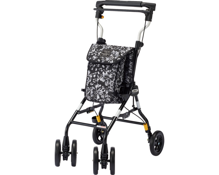 若者の大愛商品 シルバーカー シルバーカー コンパクトタイプ 花柄 アクティブシニア 軽量 高齢者 老人 手押し車 ウィズワンシルバーカート ライトステップタイニーwヌーボー レガロ 新色モノトーン Politico Cd